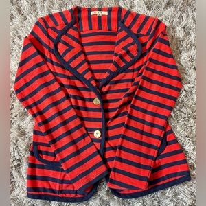 Cabi Au Revoir Yacht Club Nautical Stripe Blazer Cardigan